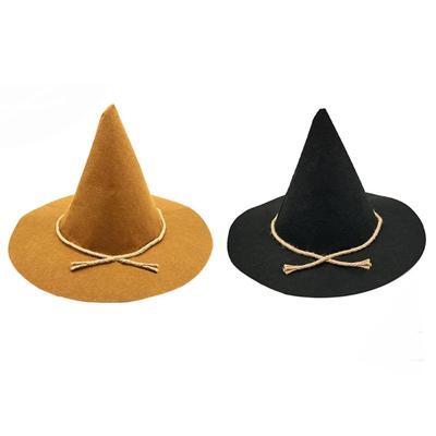 Plain Color Witch Hat Halloween Carnivals Photography Woman Girl Witch Hat Parties Cosplay Hat for Teen Adult Unisex