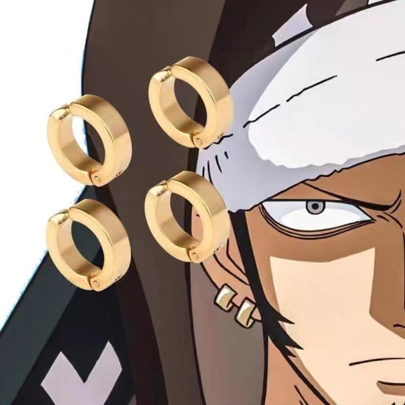Piece Trafalgar One Law Cosplay Accessories Earring Jewelry Vintage Use Daily