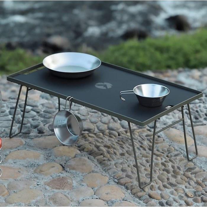 Camping Moon Ground Rack Aluminum Top Plate 2-Piece Set Black T-2308-BK-2P