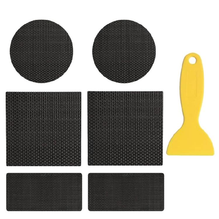 6Pcs 3 Shape Patches With Scraper Trampoline Mat Repair Tape Tent Patches For Sports Kids Bounce Games Enduring 1