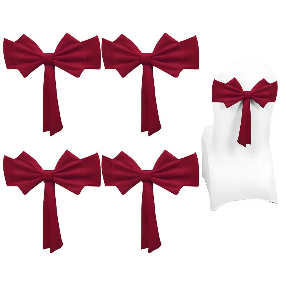 

Satin Chair Sashes Elegant Premium Quality Chair Ribbons Bows Chairs Tie Back Chairs Decoration For Wedding Banquet Party S6T8 Other