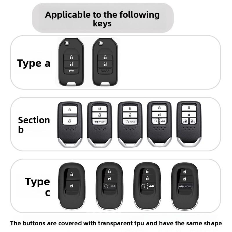 AQR2 Honda 9-and-a-half Accord keycase CRV Civic XRV Binzhi Fit Lingpai Jiede old car folding shell buckle