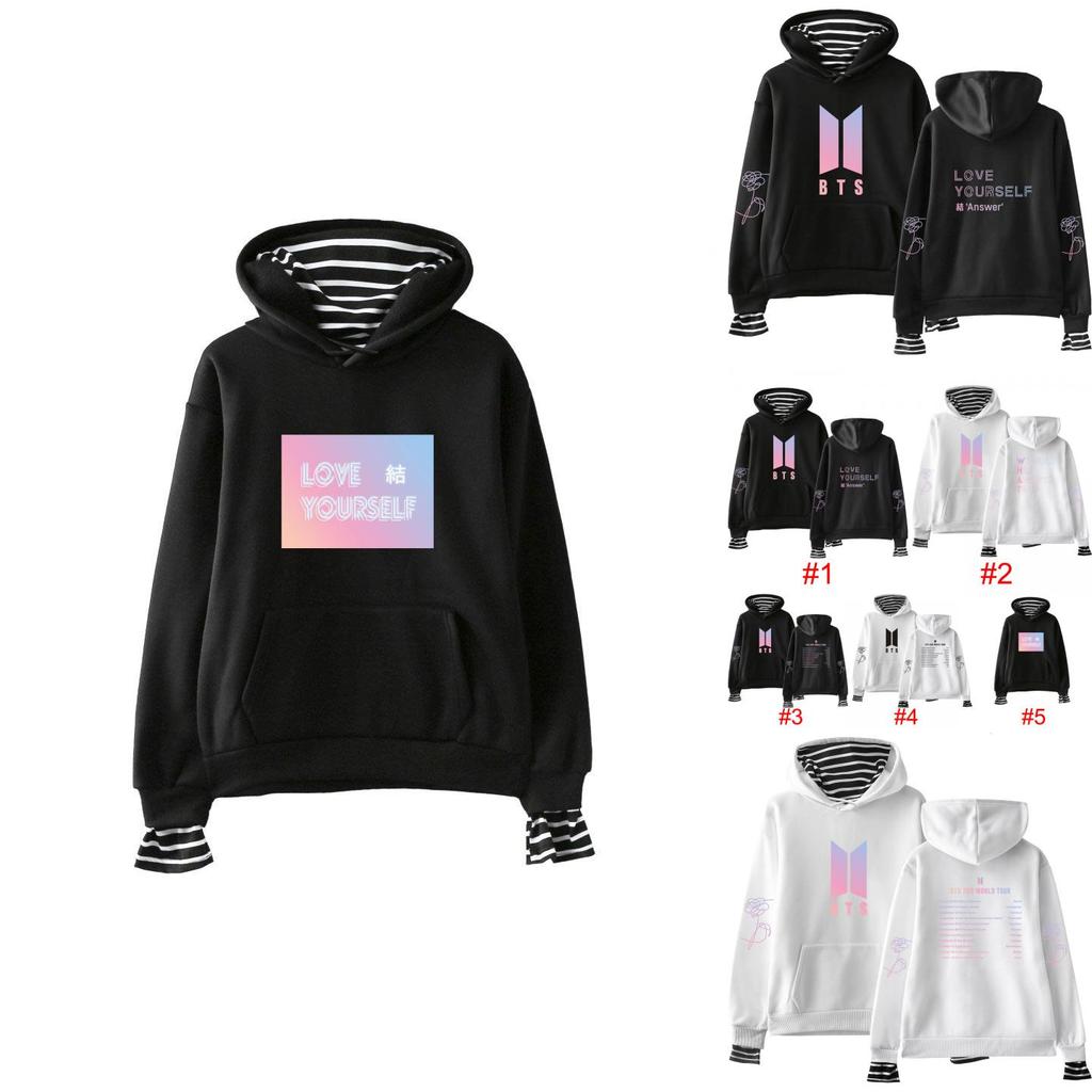 Love Kpop Yourself Bts Bangtan Boys Sweatshirt Hoodie Pocket Sweater Unisex