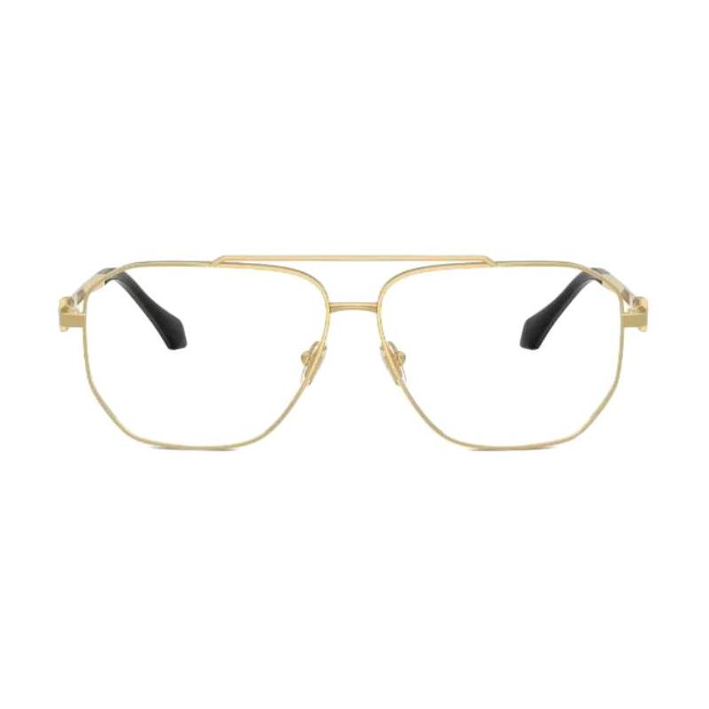Versace Personalized design metal pilot style optical frame men's gold 26109176 VE13071002-gold 57