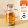 Rubber Base Olive Oil Dispenser Leakproof Soy Sauce Pot Glass Oil Cruet Container  Seasoning