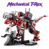 Mecha Dinosaur Building Blocks Mechanical Tyrannosaurus Rex Posable Dinosaur Model Girl Toy Boy Gift Childrens Toy Birthday Gift