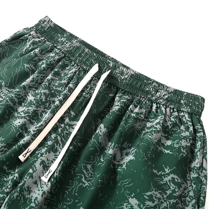 Men's Plus Size Print Casual Shorts – Elastic Waist Drawstring Loose Fit Summer Shorts (5XL-11XL)