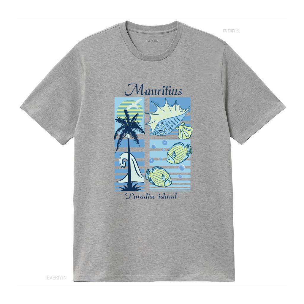 Vintage Mauritius 90s Souvenir T shirt With Print Size XL Tropical Paradise Island Design vintage Washed Versatile streetwear