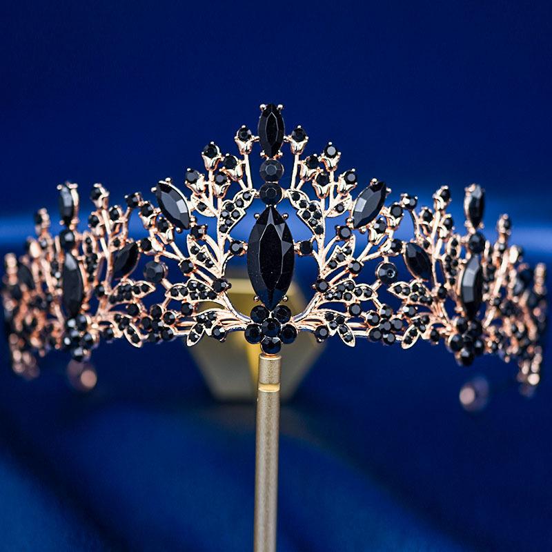 Bridal Tiara Crown Wedding Dress Hair Accessories Stage Host Welcome Baroque Queen Birthday Jewelry Women