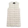 Taion Down Vest Women's W001-LONG, Off-White