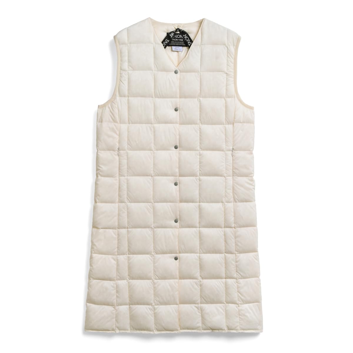 

Taion Long Down Vest Women s V-Neck W001-LONG