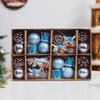 24Pcs/box Hanging Christmas Tree Pendant Plastic Jingle Balls Sets Christmas Ball  New Year Gifts