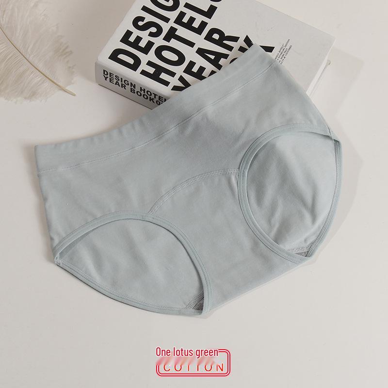 Plus Size Women's Cotton Mid-Rise Hip-Lifting Breathable Triangle Panties