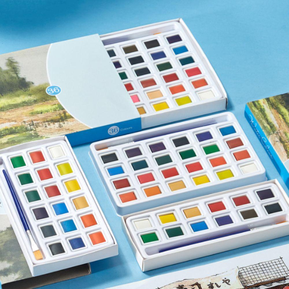 Solid Watercolor Water Color Pigment Kit Portable Artist Watercolor Paint For Students
