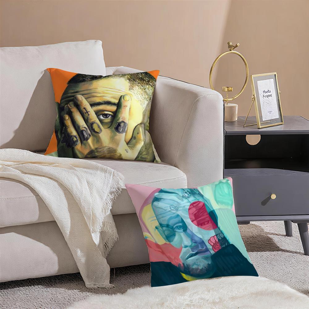 singer Mac MillerM Cushion Cover Pillowcase Short Plush Invisible zipper Room Sofa Cushion Cover