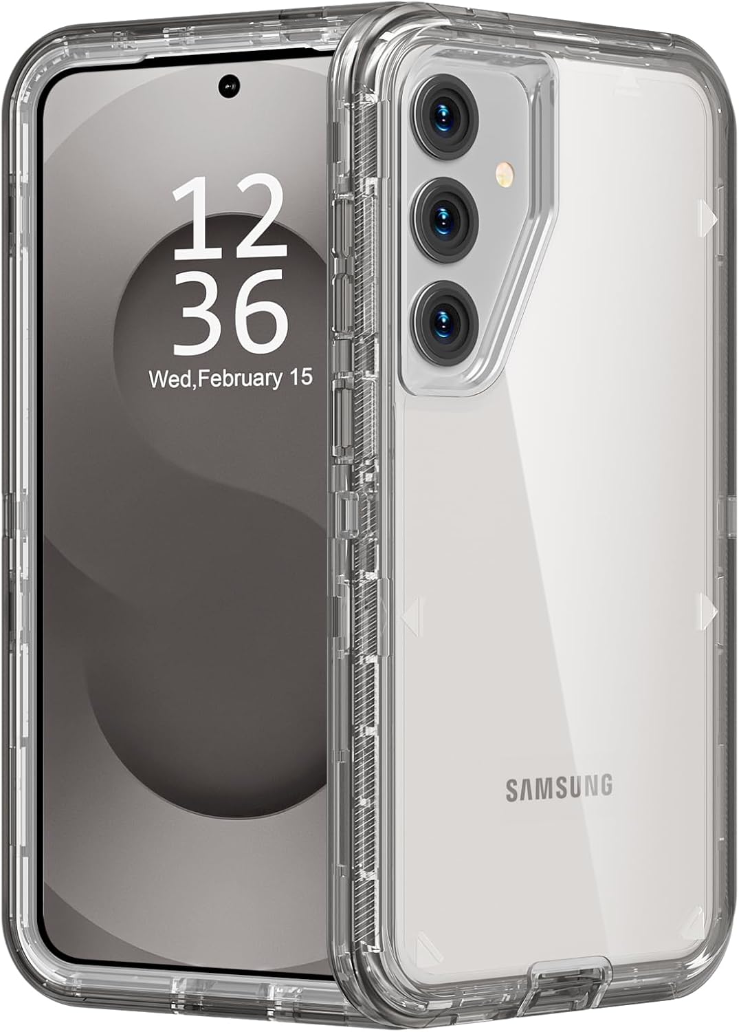 

Premium Heavy Duty Clear Case for Samsung Galaxy S25 S24 S23 S22 S21 Note 20 Ultra Plus Anti-Drop Triple Layer Protector Cover Galaxy S22 5G серый