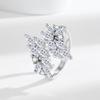 Silve Gorgeous Shiny Stone Zircom Ring For Women Engagement Wedding High Quality Fine Jewelry