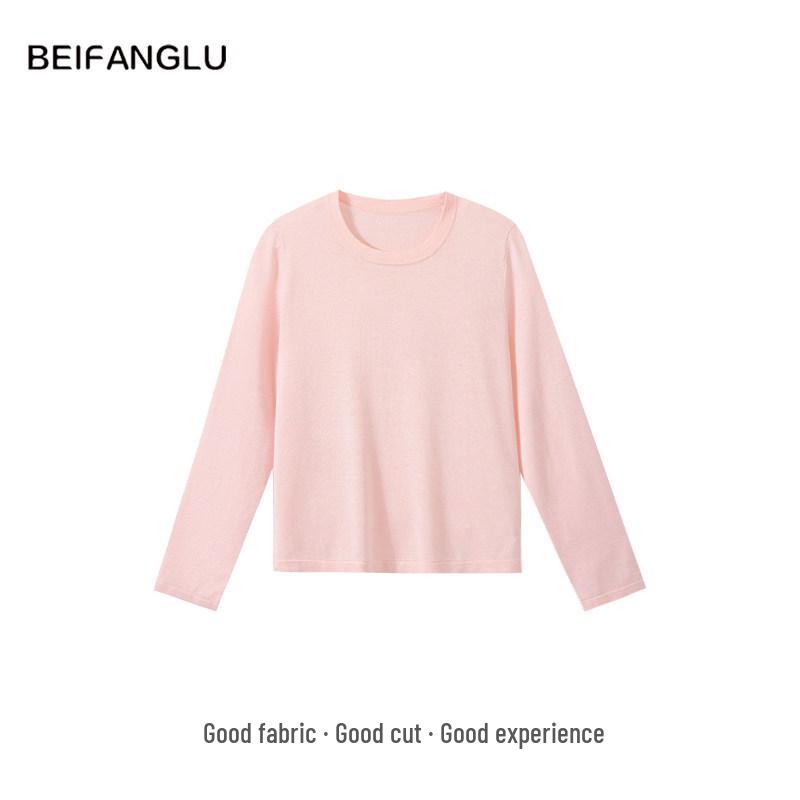 Women's Luxury Soft Cashmere Blend Knitwear - Versatile Round Neck for Spring/Summer