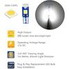 WLJH 6Pack White Dash Lights PC74 Twist Locket Socket Wedge T5 LED Bulb 37 74 2721 3030SMD Dashboard trument Cluster Bulbs,Plug and Play