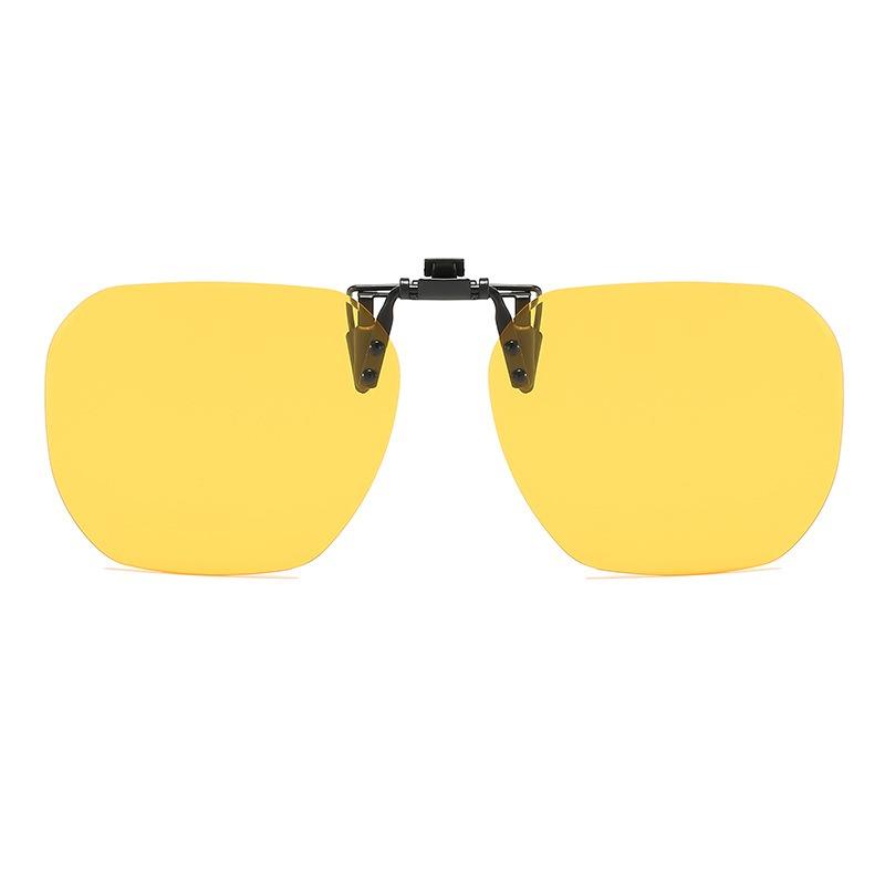 New Arrival Flip-up Sunglasses Clips for Myopia Glasses Retro Square  Glass Clip-on Sunglass Clip