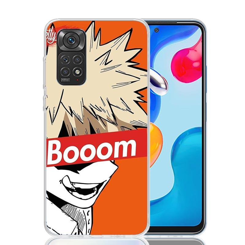 My Hero MHA Bakugou Katsuki Phone Case For Xiaomi Redmi Note 15 14 13 12S 12 Pro Plus 11S 11E 11 11T 10S 10 Art Soft Pattern Cov