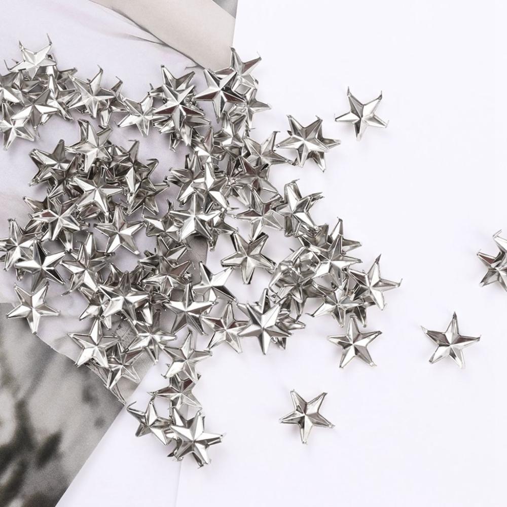 Metal Releasable for Hat,Bag,Clothes Quality Star Rivets DIY Studs Garment Supplies Sewing Decor