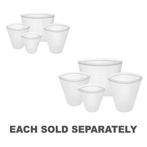 Avanti Pinch & Lock Reusable White Bags (Set of 4)