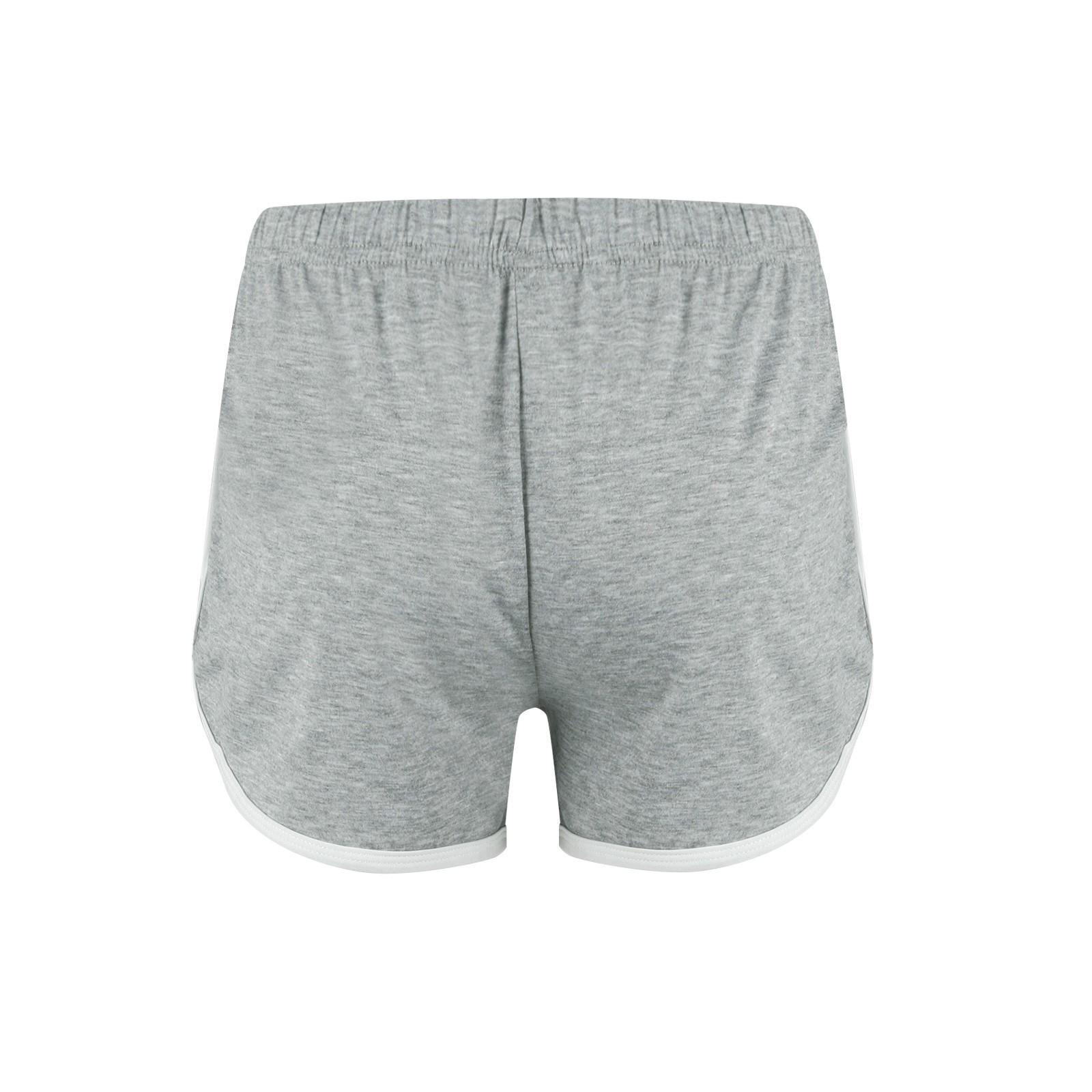 Женские модные однотонные повседневные штаны для йоги с эластичной талией — фото 9