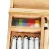1/12 Dollhouse Mini Paint Box Tool Set Pigment Brushes Oil Miniature Toy for