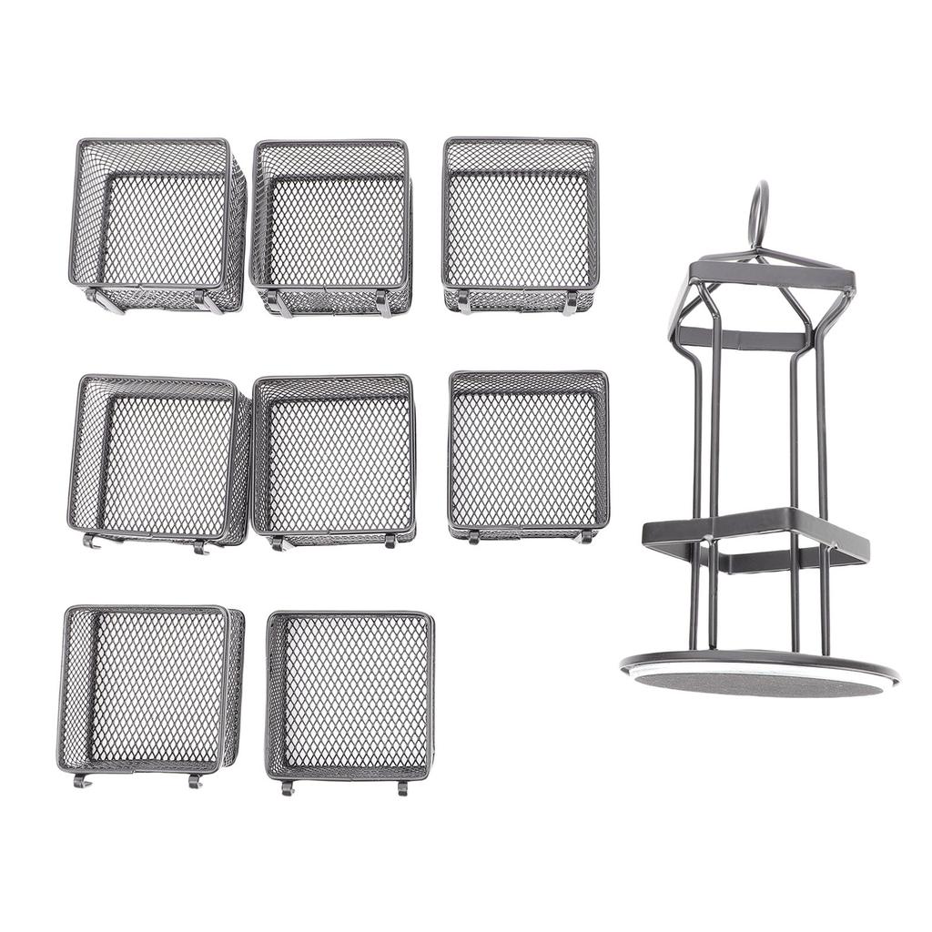 Tea Bag   2 Tier 8 Removable Baskets Up To 96 Teabags Storage Rotating Tea Bag Rack for Kitchen