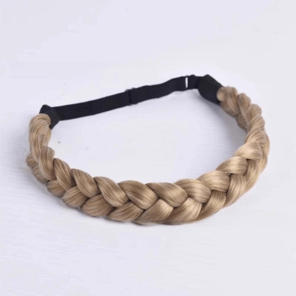 Premium Braided Elastic Band Hair Synthetic Retro Head Hoop Braiding Hair Headband Daily Wear