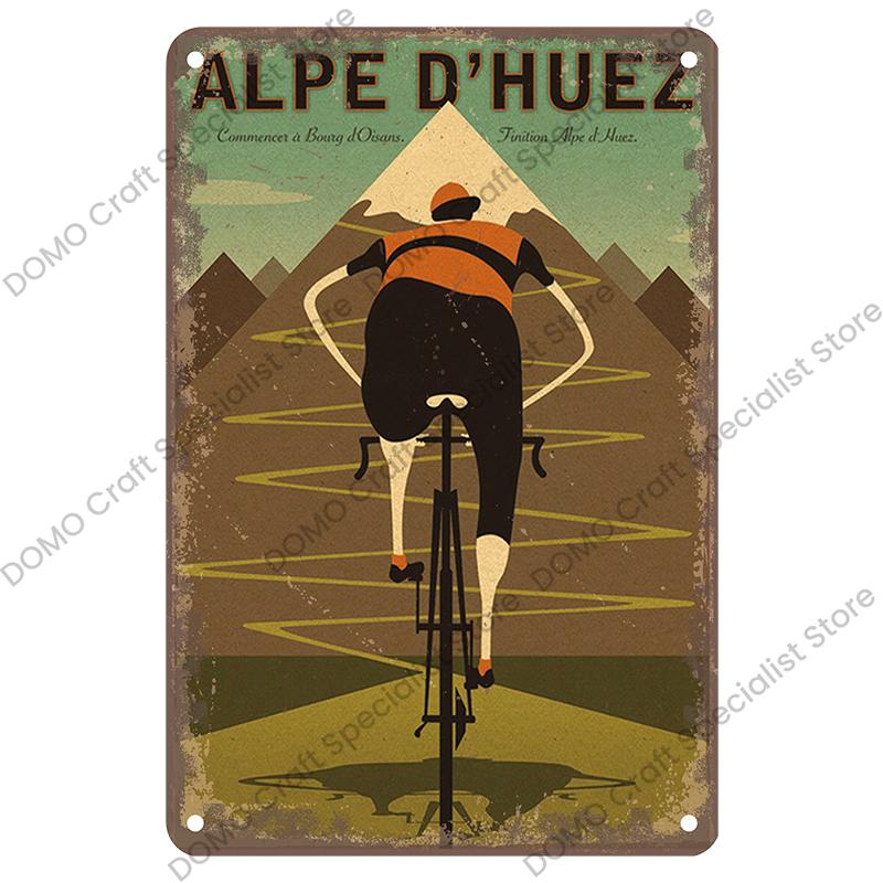 Vintage Bicycle Poster Metal Signs Plaque Retro Bike Cyclocross Metal Plate Tin Sign Garage House Wall Decor 20x30cm