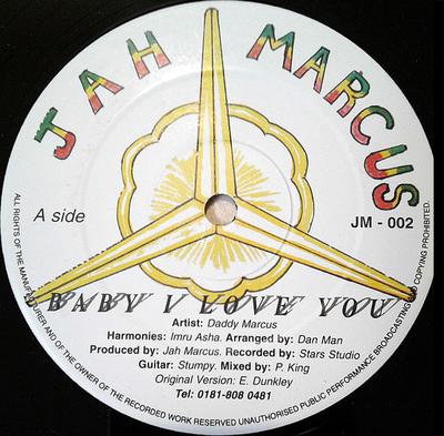 12-Zoll Schallplatte DADDY MARCUS - Baby I Love You JM002 Jah Marcus UK Reggae, Ska & Dub Gebraucht
