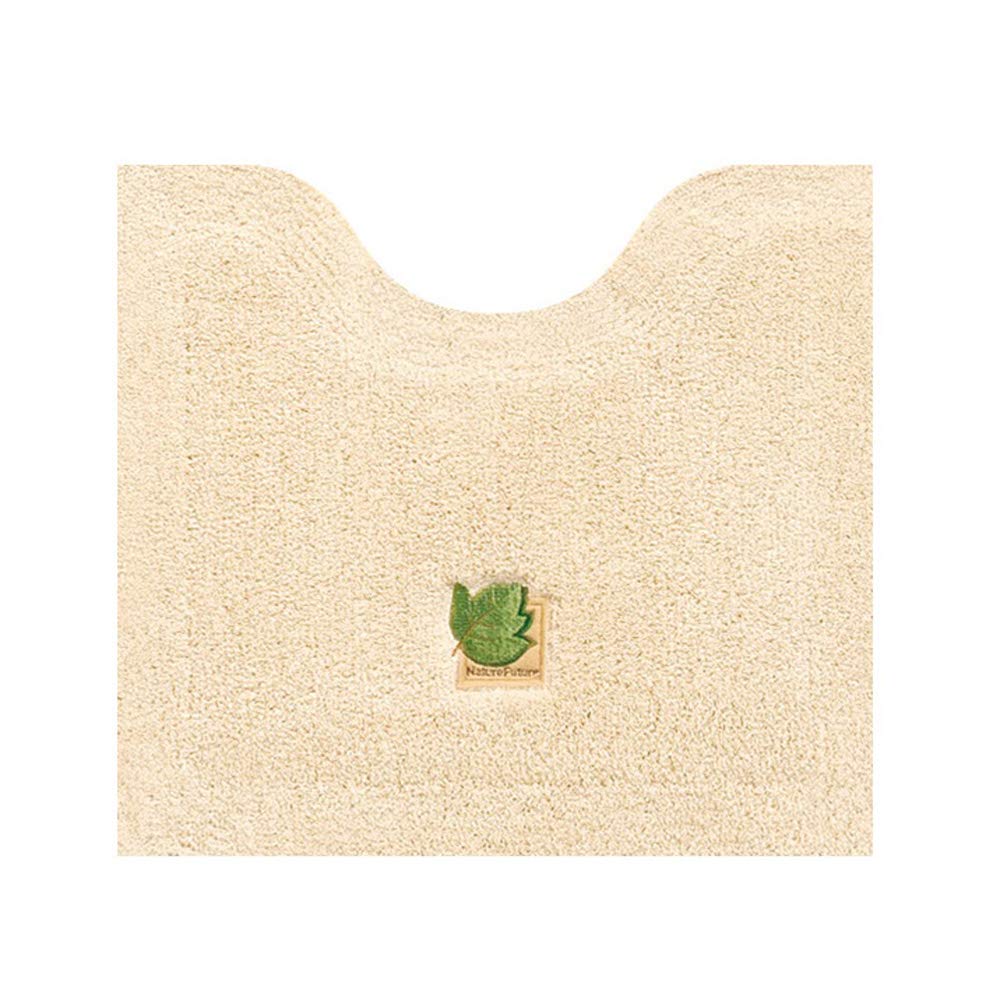 

Senko Tiny Leaf Mini Toilet Mat, Approx. 43 x 47 cm, Beige, Cotton Blend, Embroidered, Simple Design, 13961