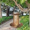 Dual-Purpose Metal Solar Bird Feeder & Decorative Lawn Light