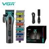 VGR V-271 Electric Hair Clipper with Digital Display for Men's Oily Hair Professional High-speed 11000RPM Push Shear Clipper Carved Home Razor Shaver