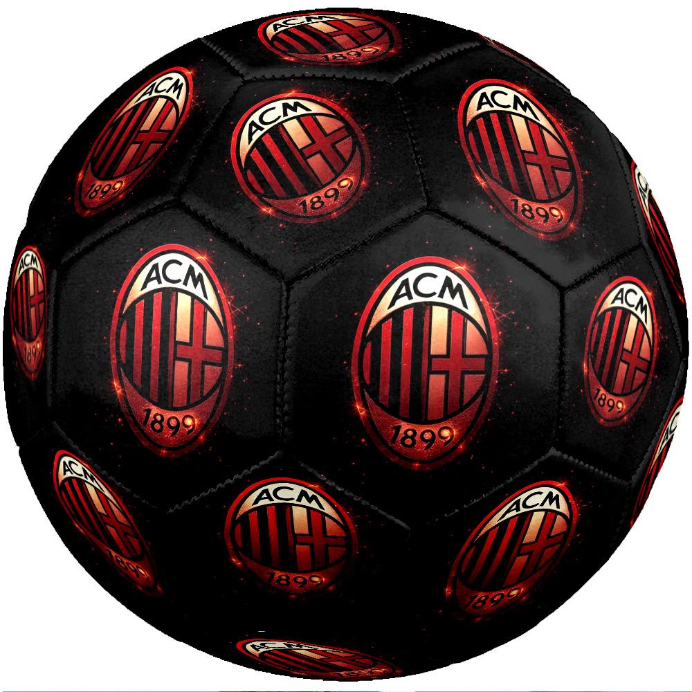 Pallone da Calcio da Partita Misura 5 Tema AC Milan Pallone da Calcio Professionale da Esterno Morbido al Tocco Pallone da Allenamento