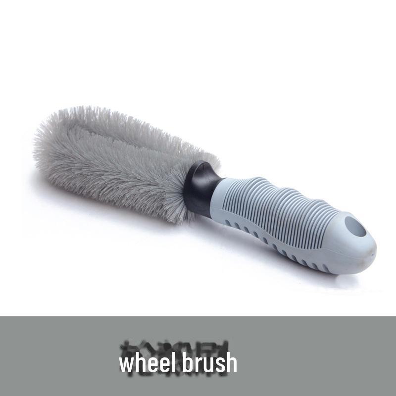 "Car Tire & Wheel Cleaning Brush for Steel Rims"