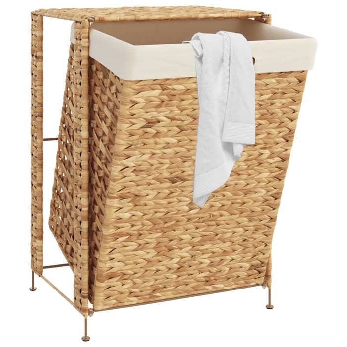 VidaXL Laundry Basket 44x34x64 Cm Water Hyacinth 355186