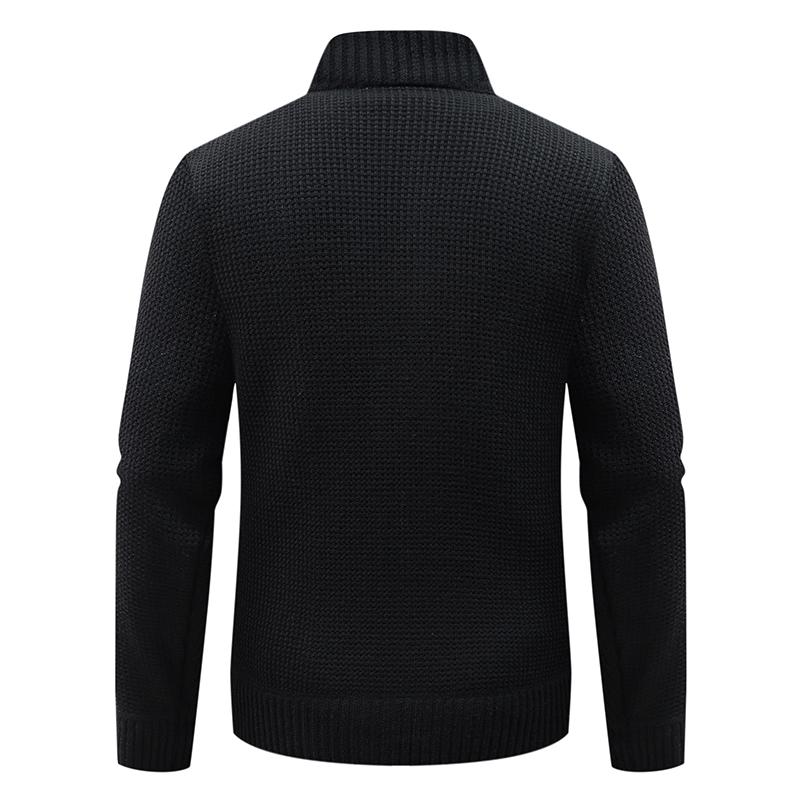 Jesień Zima Męski Sweter Rozpinany Płaszcz Ciepły Wersja Koreańska Slim Fit Modny Sweter Długi Rękaw Odzież Wierzchnia