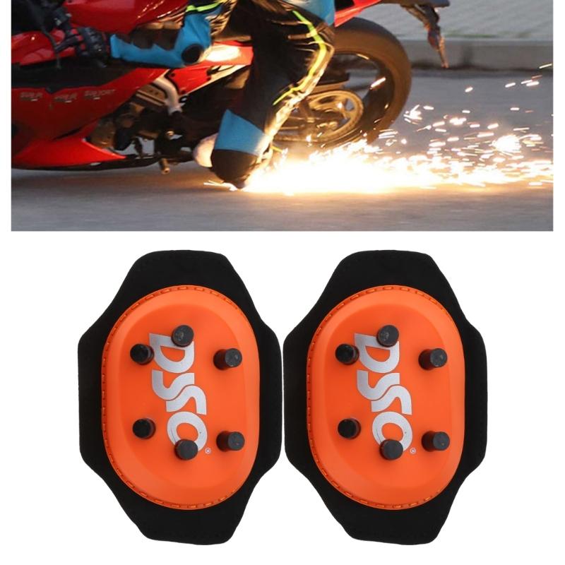 2 Stück Radsport-Knieschoner Motorrad-Knieschoner Neuer Schieber Funken Schleif-Kniebeutel Biege-Artefakt Schleifbeutel