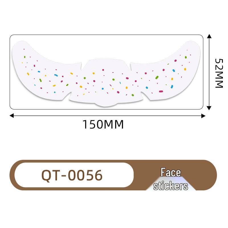 Christmas Butterfly & Flower Face Tattoo Stickers - Fresh European Style Freckle Designs for Parties