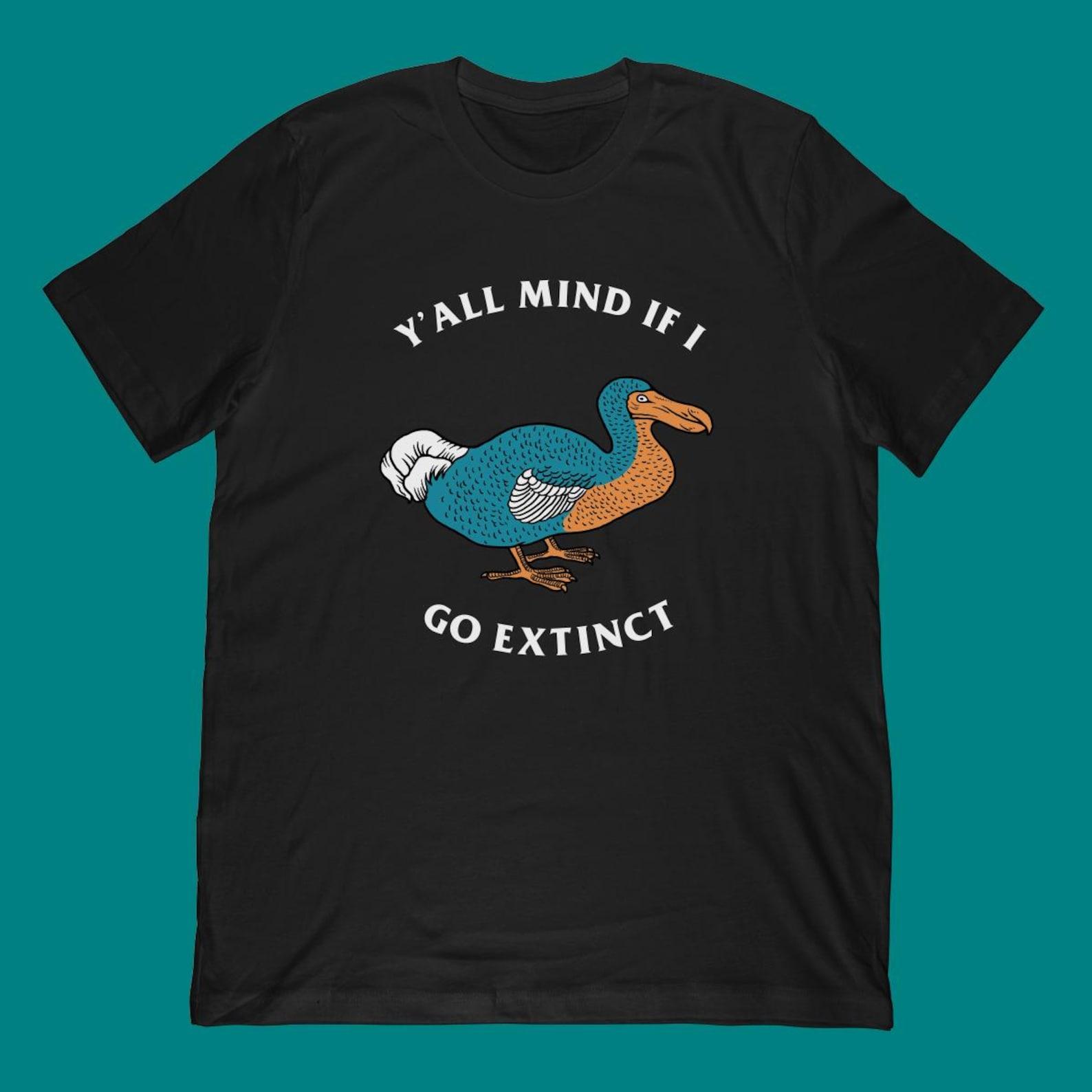 Dodo Bird T-Shirt | Extinct Meme Joke Apparel L