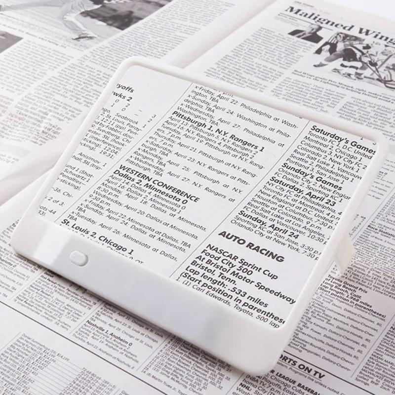 Magnifier Desktop With Led Desk Lamp Magnifying Glass Elderly Reader Brighter Viewer Screen Amplifier Reading Books