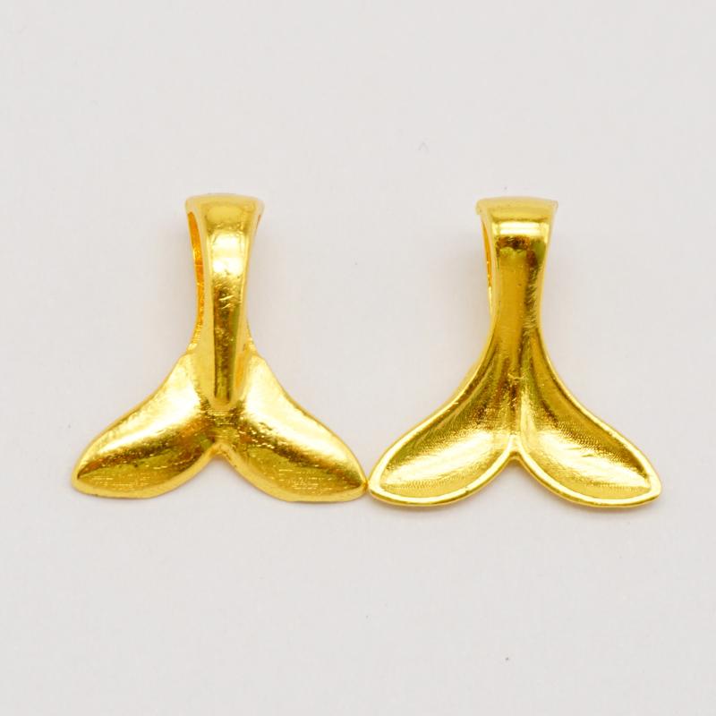 10/15PCS Gold Color Marine Life Charms Alloy Fish Mermaid Shell Conch Seahorse Octopus Pendant Bracelet Jewelry Making Accessory