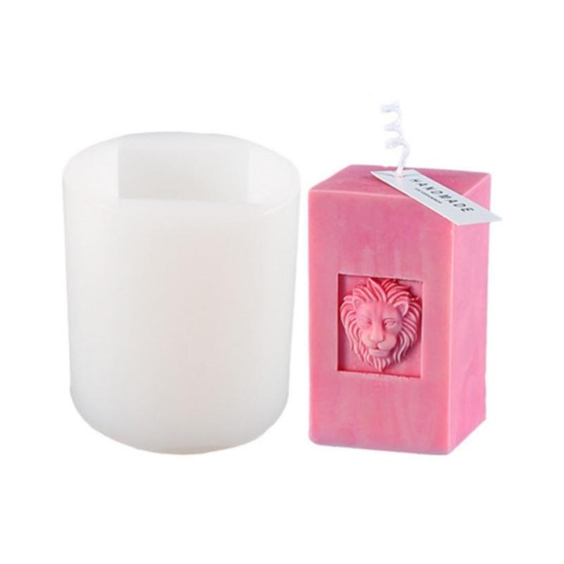 Cylinder Candle Molds for Candle Making Tree Leaf Rose Pillar Silicone Mold for Resin Casting Soap Clay Craft Home Decor