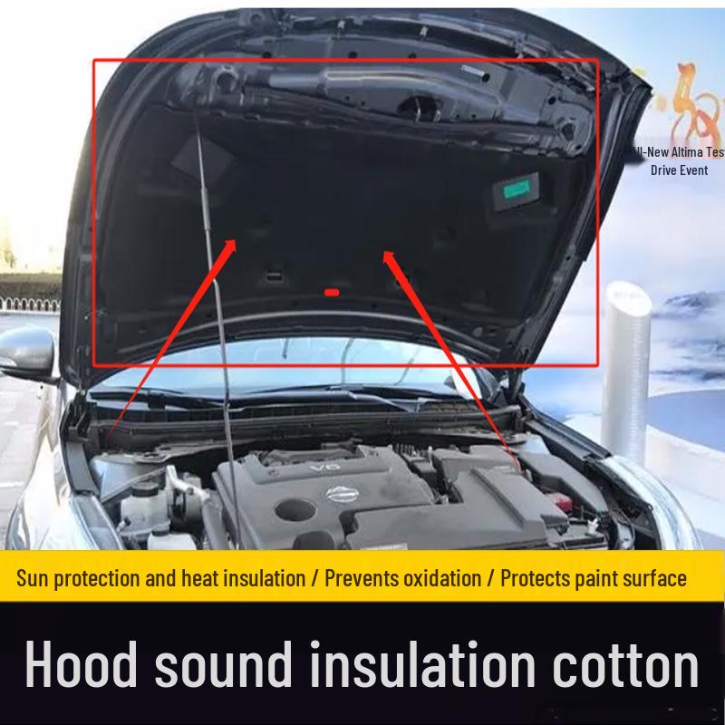 Fits 2004-2023 Teana Hood Heat & Sound Insulation Cotton Engine Compartment Cover Vibration Damping Board