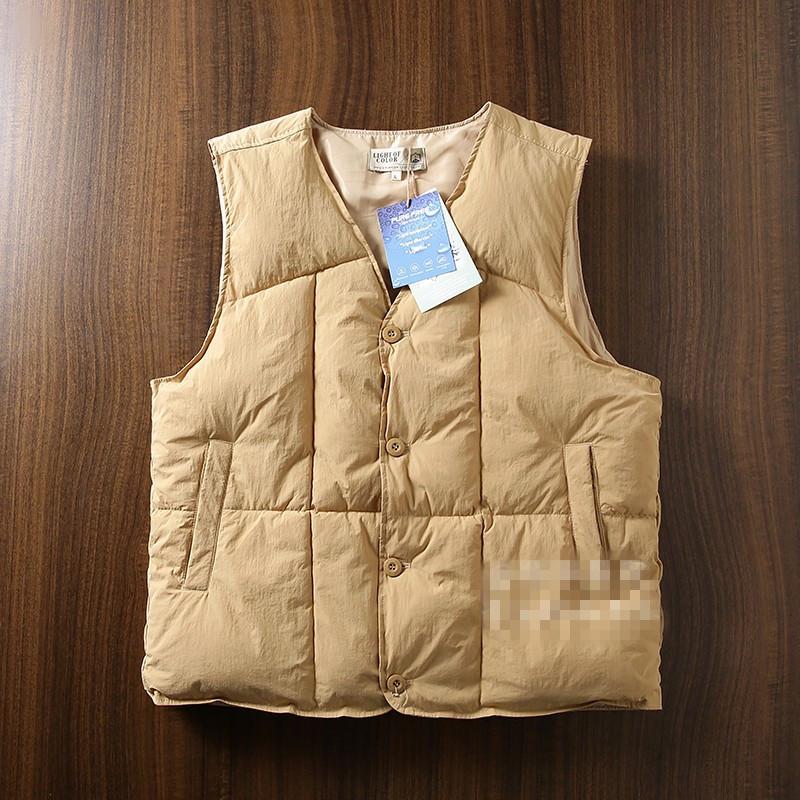 Men's Retro Thickened Warm Cotton Vest: Winter Hong Kong Style Solid Color Sleeveless Jacket
