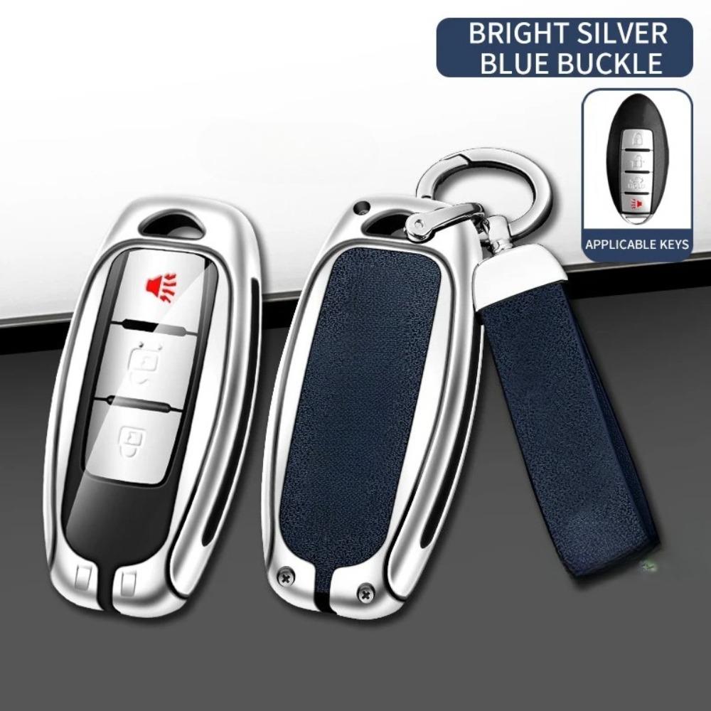 Suitable for Dongfeng Nissan Qashqai 2015 2016 2019 2021 2022 Manual Automatic Car Key Bag Leather Car Key Cover Accessories