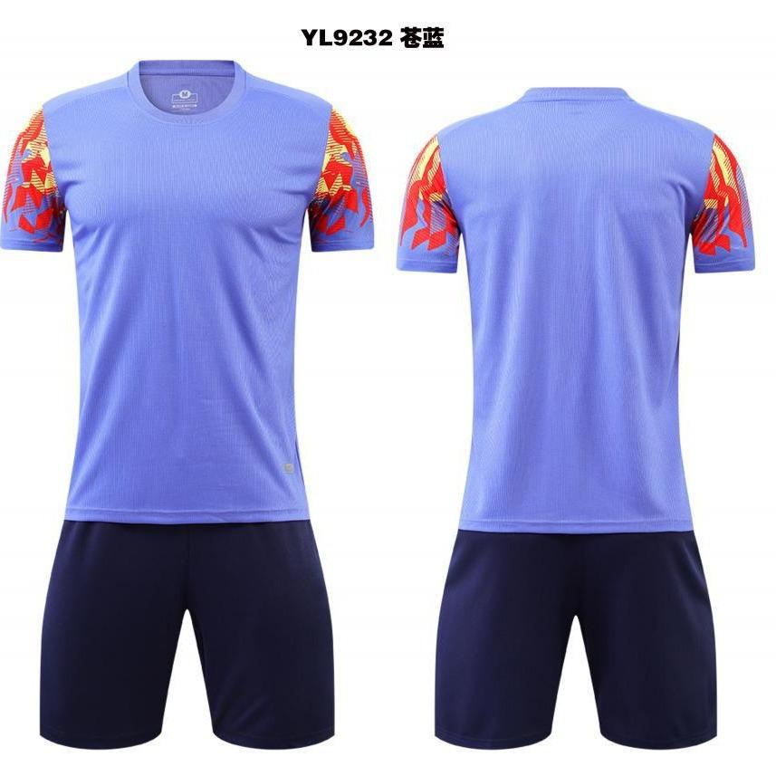 Summer Short Sleeve New Soccer Uniform Set Adult Kids Team Competition Training Uniform Sports Jersey 9232